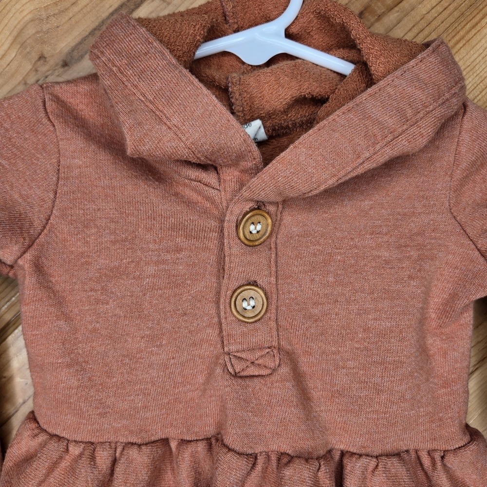 Lulu+roo‎ Hooded Peplum Sweatshirt 6-12 Months - Picture 2 of 6